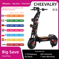 Cheevalry S13 2*4000W Powerful Electric Scooter 60V 40AH Battery 14 Inch TireAdult Electric Scooter  Off-Road Electric Scooter