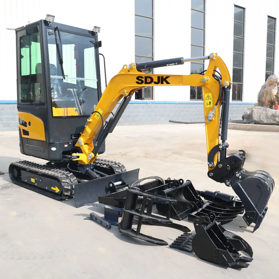 China JKW-15 Household Crawler 1.5Ton Mini Excavator 1.7ton CE/EPA Three Cylinder Hydraulic 1500Kg Small Digger Ex-factory Sale