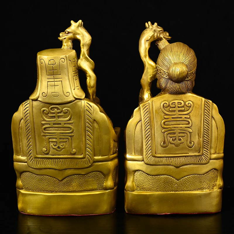 Brass local god of the land Grandma Land Local protection of immortals Ornaments Worship Hall Town house