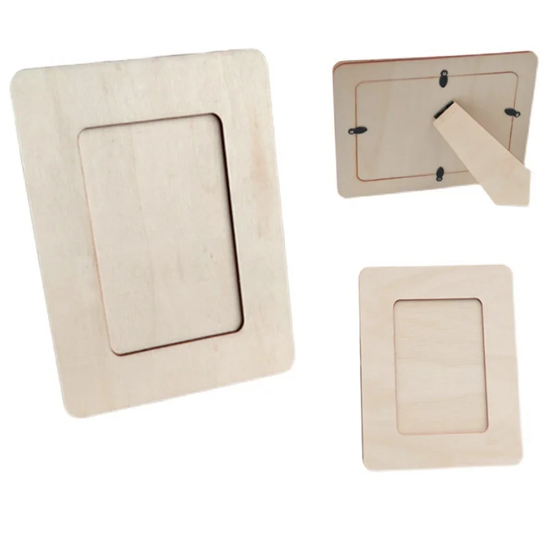 

MOPHE-20PCS DIY деревянные фоторамки незавершенные фоторамки из цельного дерева, для поделок из дерева, покрасок своими руками, художественных проектов
