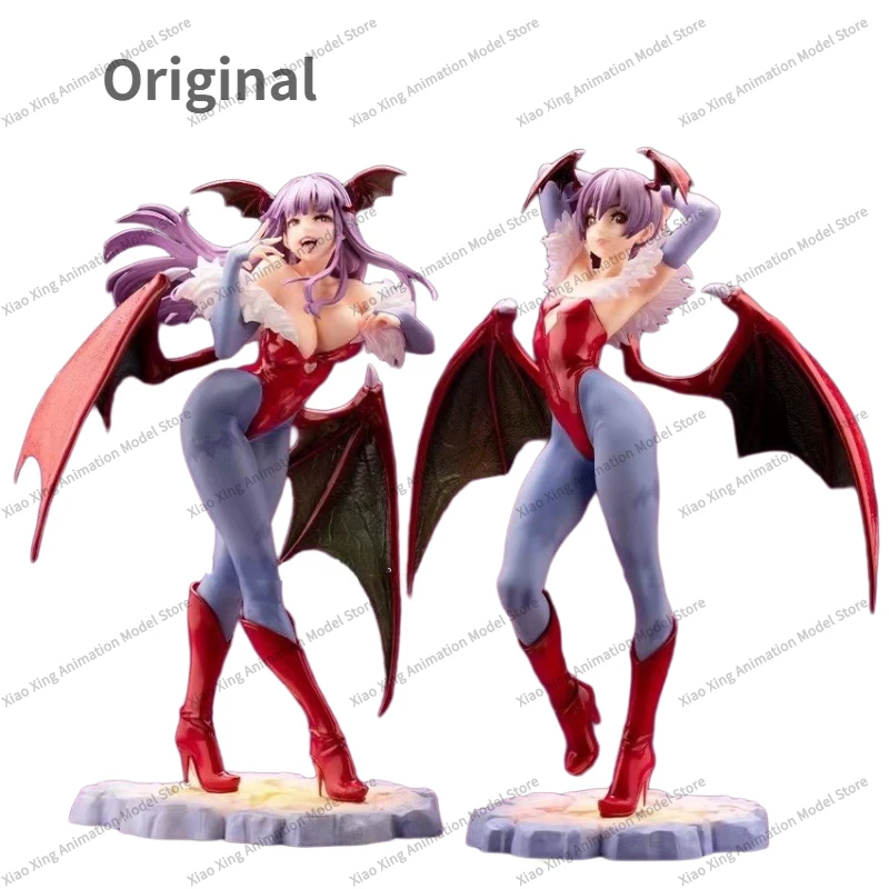 In Stock Original Genuine 1/7 Kotobukiya BISHOUJO STATUE Morrigan Lilith Darkstalkers The Night 22.5cm PVC Anime Figure Model