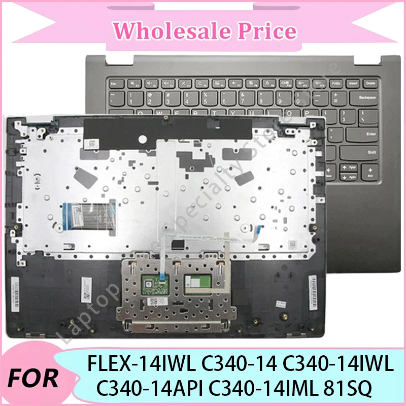 

NEW For Ideapad FLEX-14IWL C340-14 C340-14IWL C340-14API C340-14IML 81SQ Laptop replacement parts/US Keyboard/Keyboard