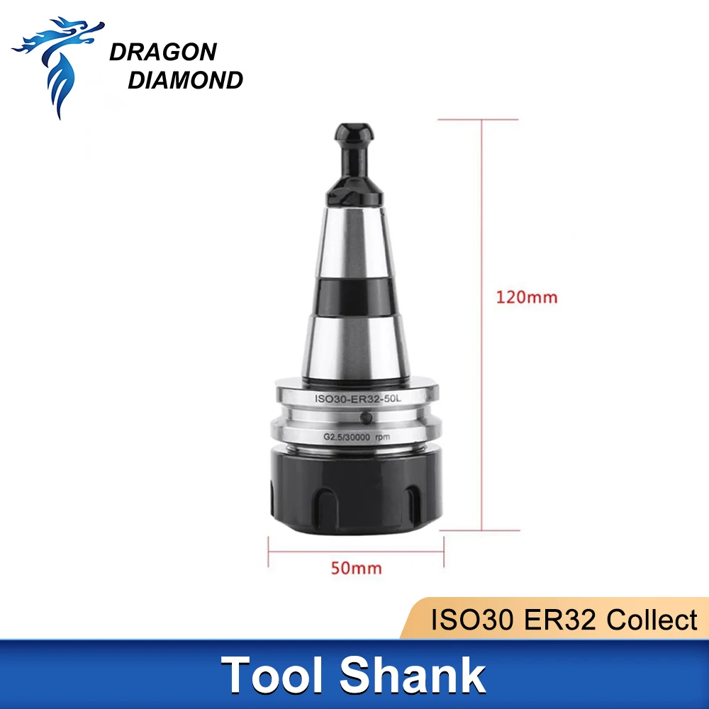 ISO30 ER32 45L 50L 60L Tool Holder high Precision ISO Stainless Collet Chuck For CNC Router Milling Machine 30000RPM ATC Spindle