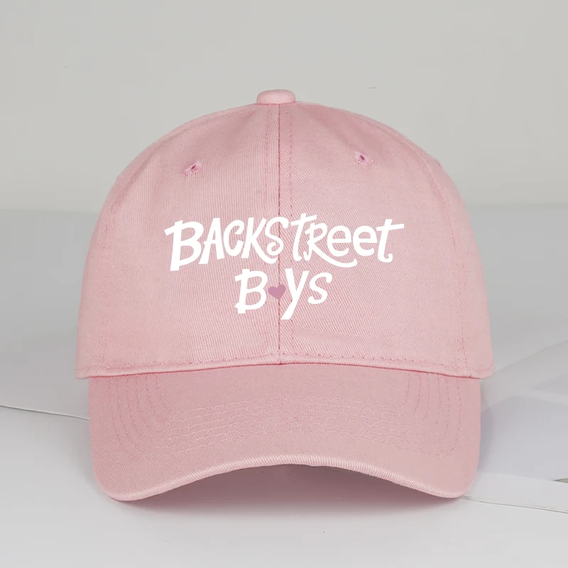 Backstreet Boys Heart Print Baseball Cap Stylish Retro Romantic