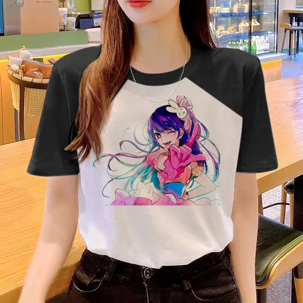 Oshi No Ko tshirt women anime top girl graphic clothes