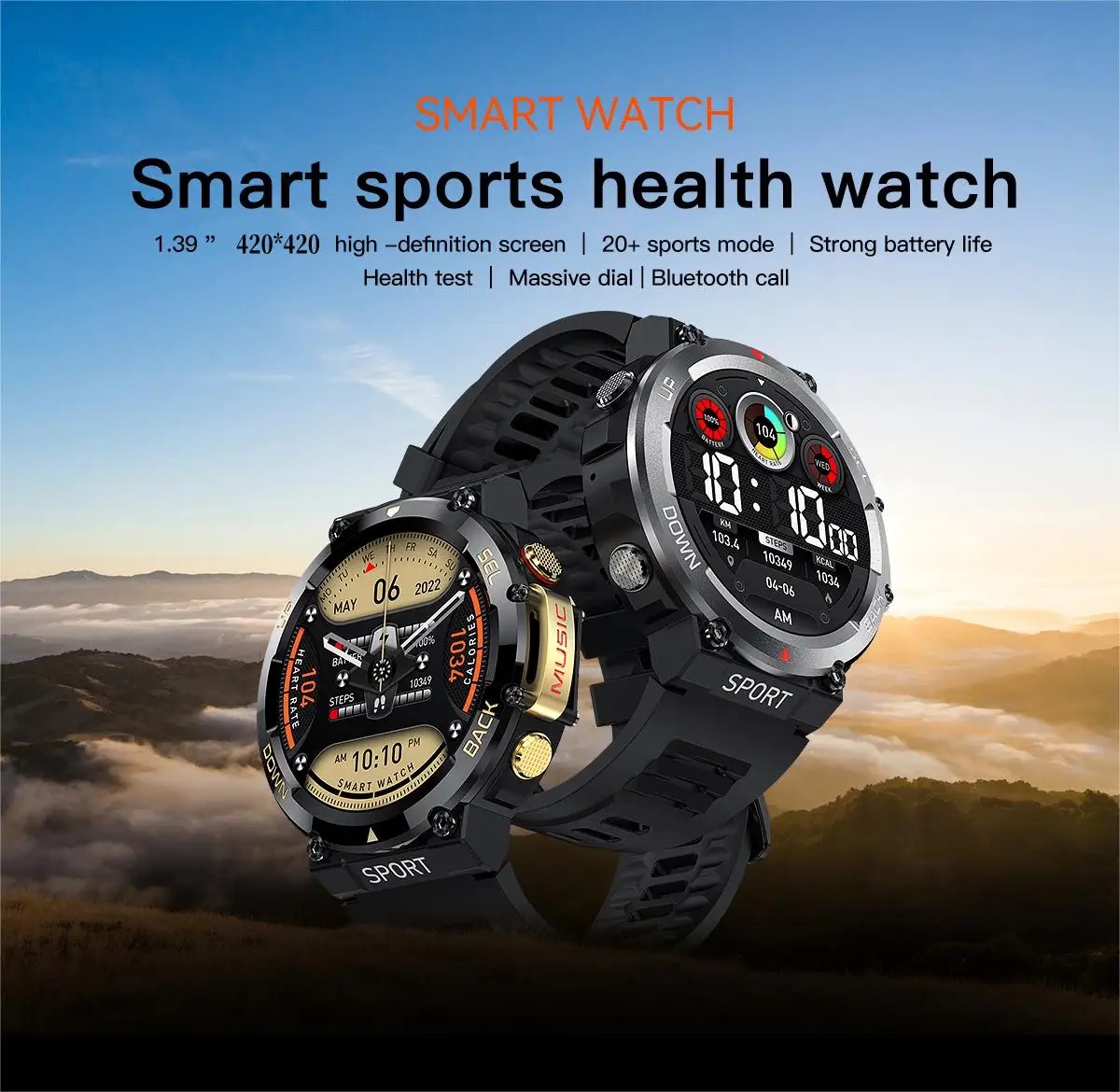 LEMFO Smart Watches for Men 1.39\'\' 420*420 HD IP68 Waterproof Bluetooth Call Sports Fitness Tracker 420mah Smartwatch Men 2024