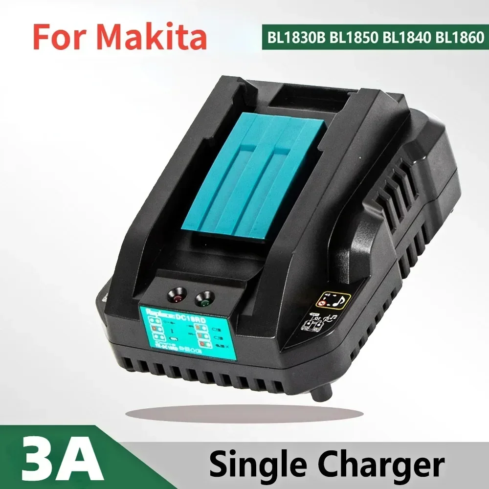 

DC18RC Li-ion Battery 3A Charger for Makita 18V 14.4V BL1860B,BL1850B,BL1840,BL1830,BL1820,BL1415,BL1440 Power tool Charger