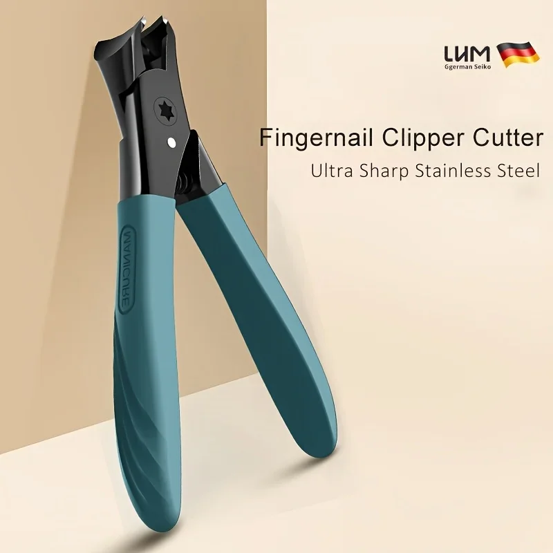 مقص أظافر للرجال/النساء، مقص فولاذي ممتاز لأظافر الأصابع، مجموعة مقصات أظافر مانيكير وباديكير #2