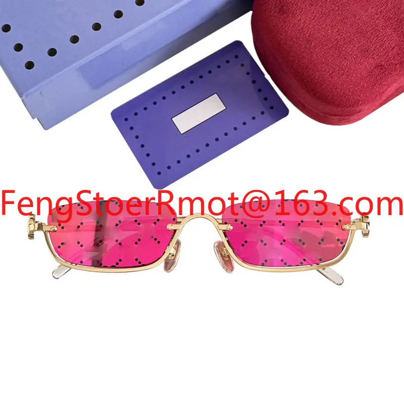 Suitable for female trendy personality small box hot-selling sunglasses retro half frame uv400 1278