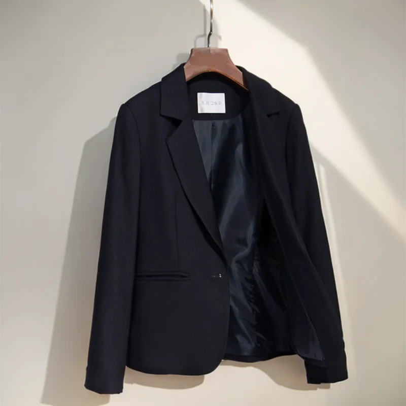 

Blazers Womans Belted Womens Linen Female Petite Office Elegant Outerwear Notch Lapel Slim Cut Pearl Button Diagonal Breathable