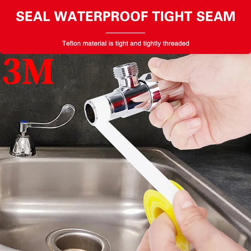 3M 13mm 1/5/10pcs Water Pipe Thread Seal Waterproof Leak Tape Duct Tape Plumbing Fitting Oil-Free Repair Tool Adhesives Sealants