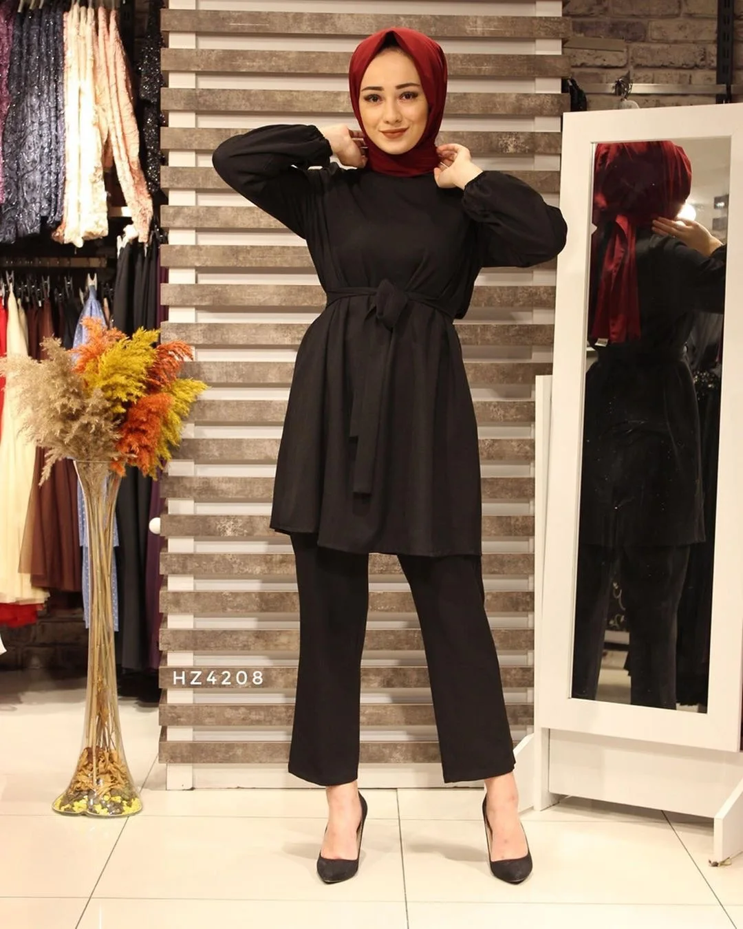 Eid Zwei-stück Muslim Sets Abaya Türkischen Tops Hosen Vetment Femme Hijab Kleid Abayas Für Frauen Musulman Ensembles Islam kleidung