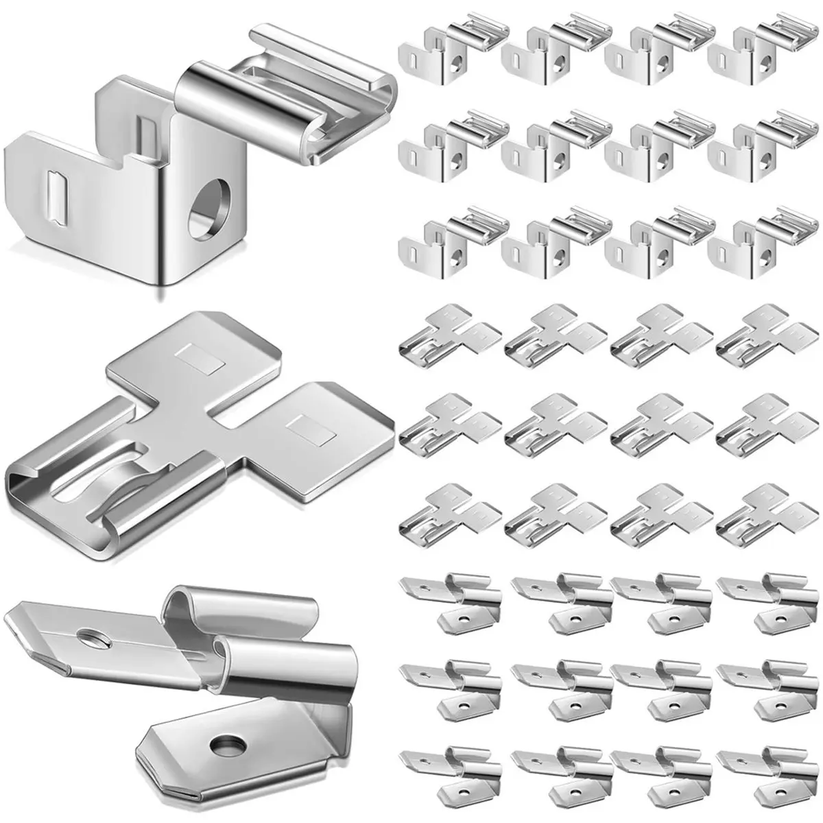 2026 New 36 Pcs Electrical Quick Splice Wire Terminals, Piggyback Spade Connectors,Double Spade Connector