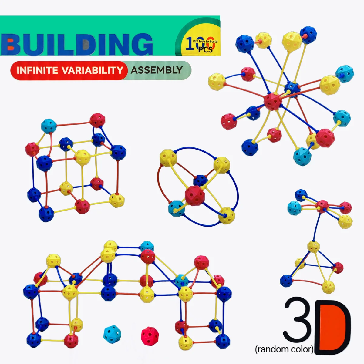 3D Building Blocks, 3D Spatial Thinking Games, Interlocking Puzzles, Christmas/Halloween/Thanksgiving/Easter/New Year Gifts