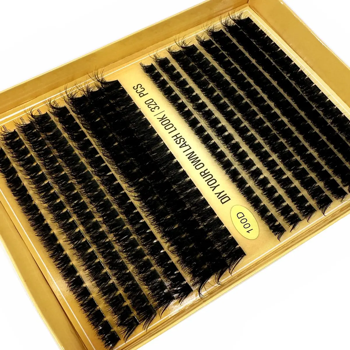 320Ps DIY 5D Fluffy Lash Clusters 60D 80D 100D Dicke Wimpern Cluster D/DD Curl Wispy Einzelne Wimpern 9-16mm Wimpern Verlängerung – Detail 12