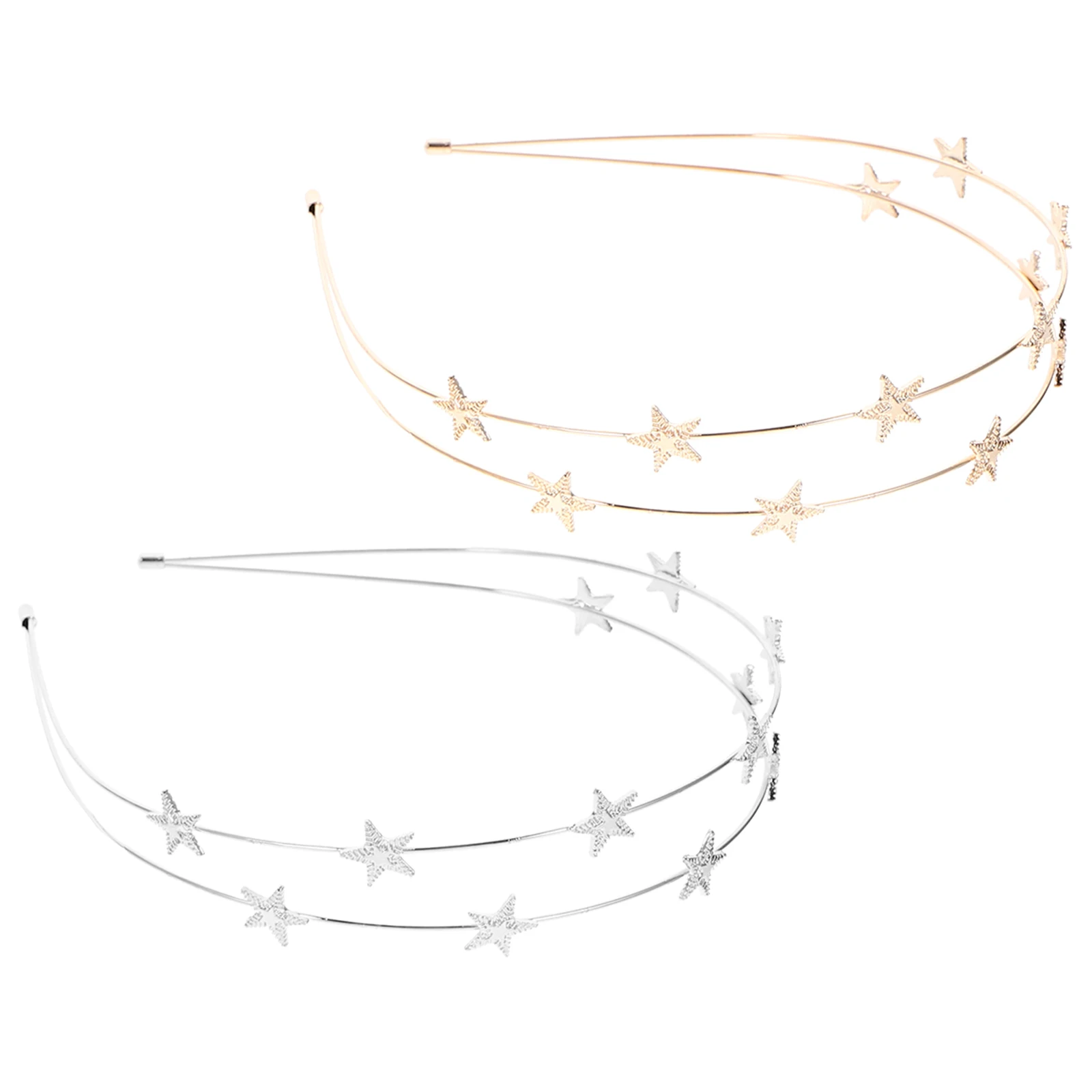 

2 Pcs Star Hairb s Women Metal Thin Headb Hair Accessories For Girls Wedding Party Bridal