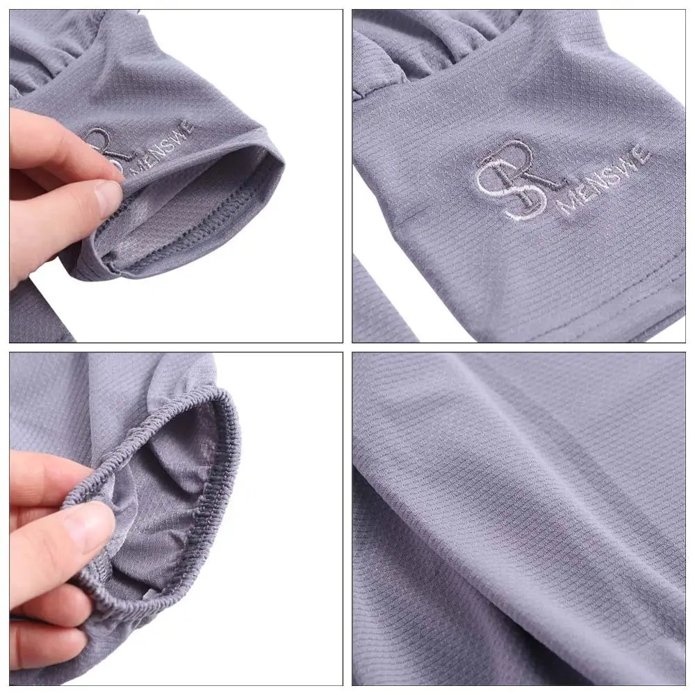 Sarung tangan berkendara lengan tabir surya anti-UV huruf lengan sutra es warna Solid elastis sarung tangan bersepeda penutup pelindung matahari anak perempuan
