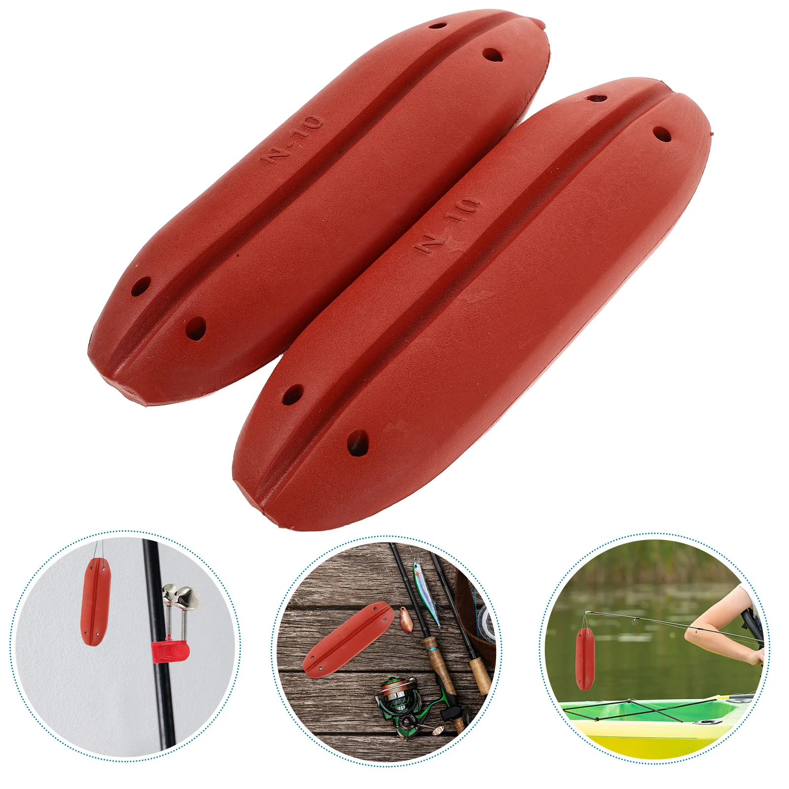 

2pcs Fishing Float Balls High Buoyancy Accessories Netting Aquaculture Equipment Surface Maker Fish Netting Rope Marine