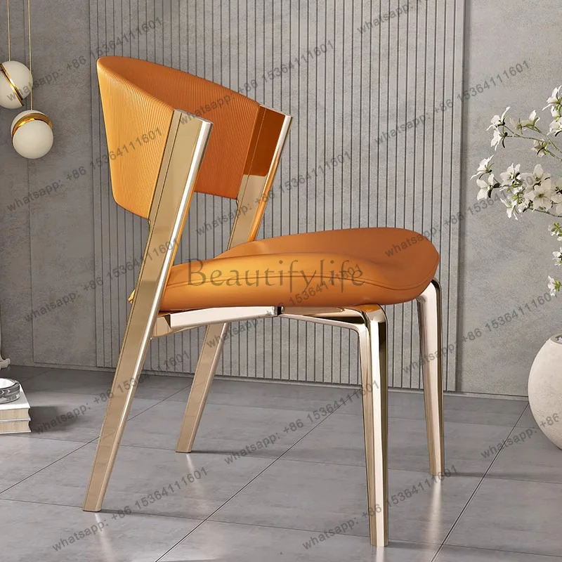 LS home minimalist style back chair convenient bar table comfortable load-bearing chair light luxury