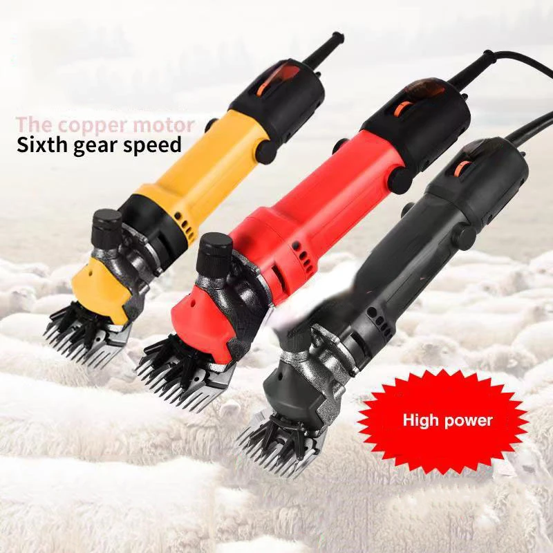 690W 6 Gears Speed Electric Sheep Pet Hair Clipper Shearing Kit Shear Wool Cut Goat Pet Animal Shearing Supplies Farm Cut