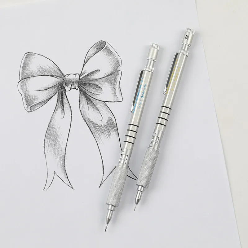 

Механический карандаш OHTO Super Promecha 0.3мм 0.4мм 0.5мм, металлический шестигранный корпус, для инженерных чертежей и офисной канцелярии