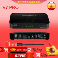 GTMEDIA V7 Pro FTA HD 1080P WiFi Satellite TV Receiver with H.265 AV Decoder for Home Audio & Video System