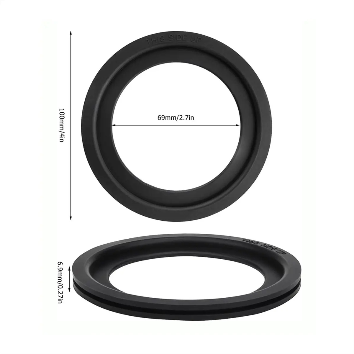 #04C (Black)RV Toilet Seal, Toilet Flush Ball Seal Gasket 385311658,Automotive Parts & Accessories
