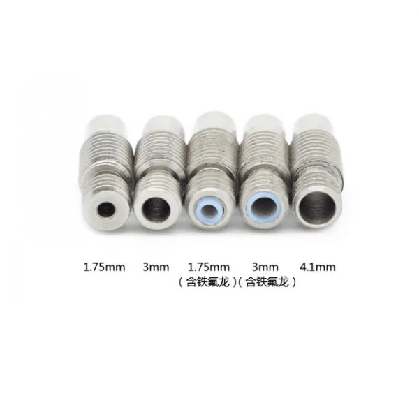 Printer Accessories 3D V6 All Metal Hot End StainleSS Steel ThroaT Feeding PiPe 1.75mm/3MM Consumables