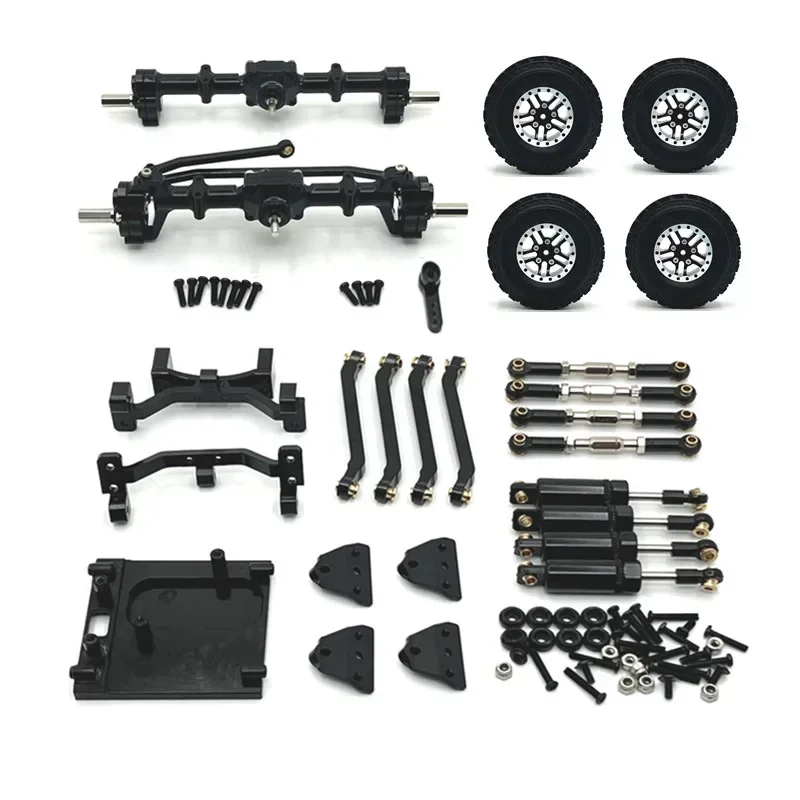 

RC Car Parts Metal Upgrade Modification Kit for MN 1/12 New MN99S Front Rear Door Bridges Shock Absorber Suspension Wheel Rod