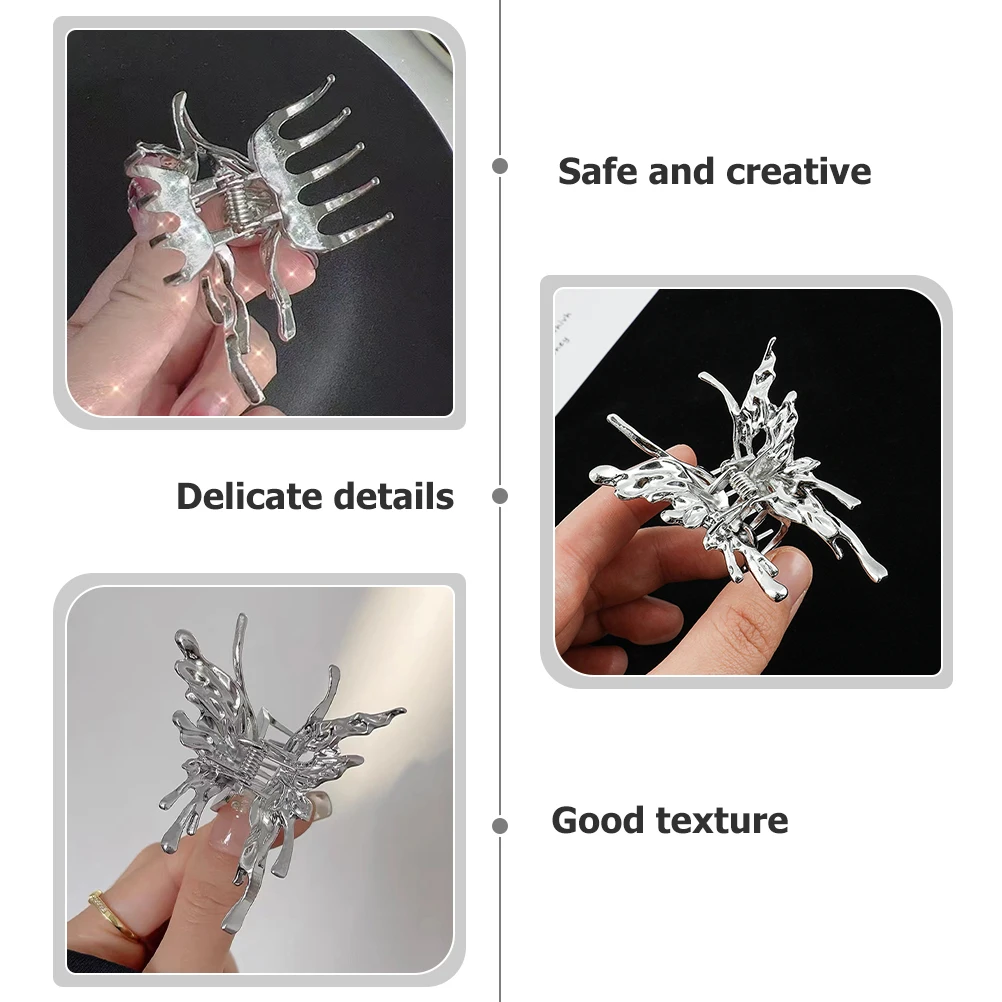 

2pcs Claw Design Accessories Accessories For Women For Women Claw Clips Hair Jaw Clips Long Short Hair Party Use