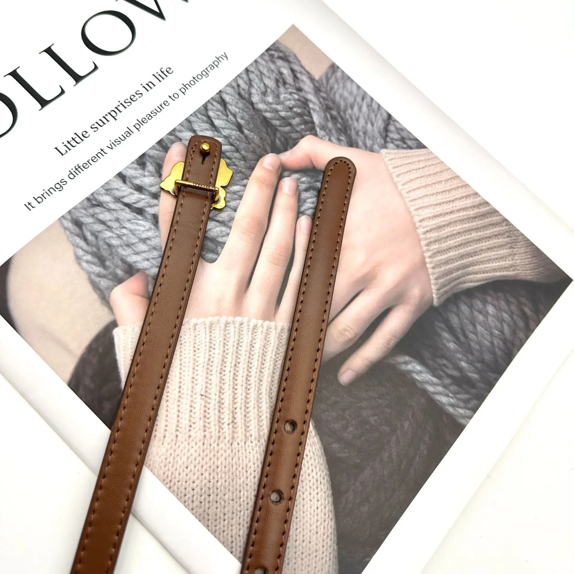 2025 Girth Donna All Match Jeans Cintura Decorazione con gonna Abito Maglione Accessori Ins Style Nuovo stile