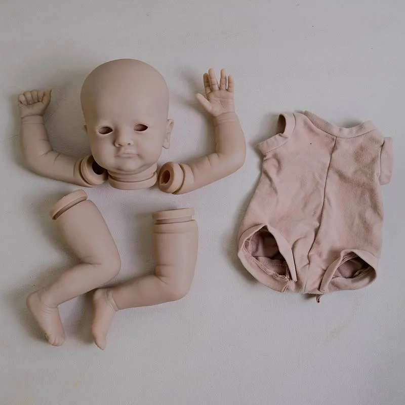 NPK 18インチ リボーンドールキット ミラ ソフト リアルタッチ フレッシュカラー 未塗装 未完成ドールパーツ 布ボディ DIY