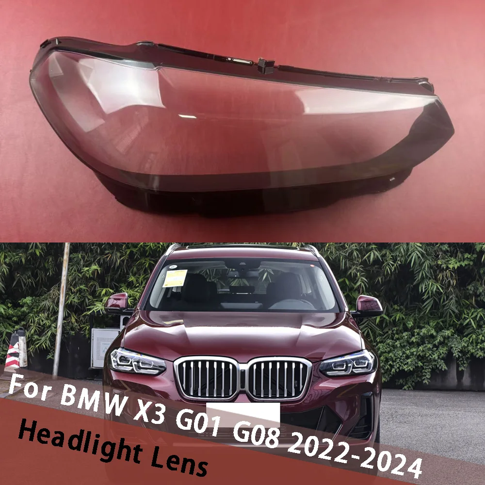 

For BMW X3 G01 G08 2022 2023 2024 Car Headlamp Housing Transparent Cover Lampshade Shell Masks Headlight Shade Lens Plexiglass