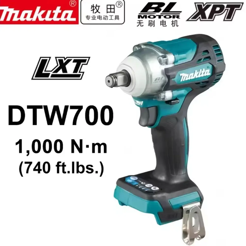 

Makita DTW700 1000N.m Cordless Impact Wrench Brushless Electric Wrench Screwdriver Large Torque Auto Repair Power Tools