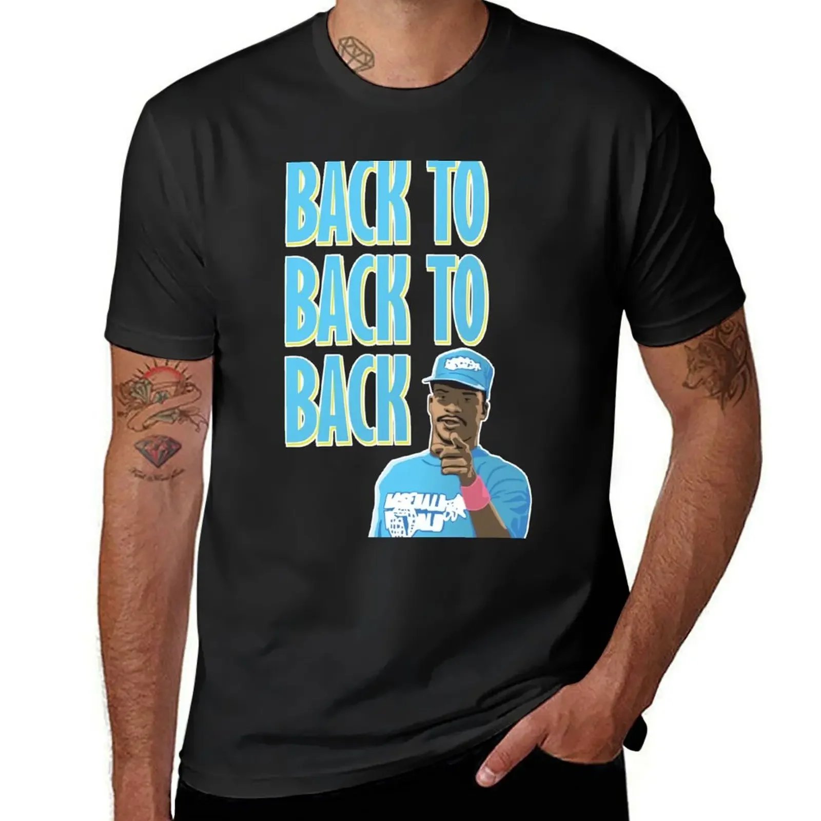 

Back to Back to Back T-Shirt blue lock tops cute tops black t-shirts for men