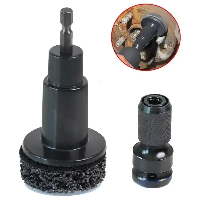 Wheel Hub Cleaning Kit, Inner Rim Cleaner Tool, Brake Hub Cleaning Kit,Brake Disc Rust Removal Polishing Tool