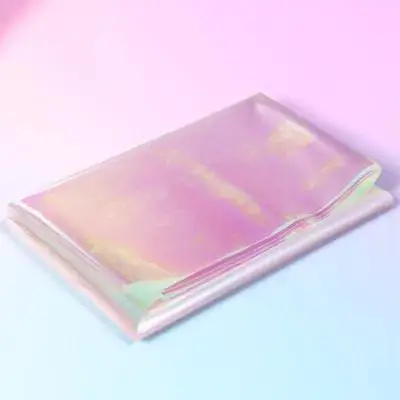 

20pcs Iridescent Packing Sheet Cellophane Wrap Packing Sheet For Flower Gift Craft Chocolate Wine Bottle Decor Paper