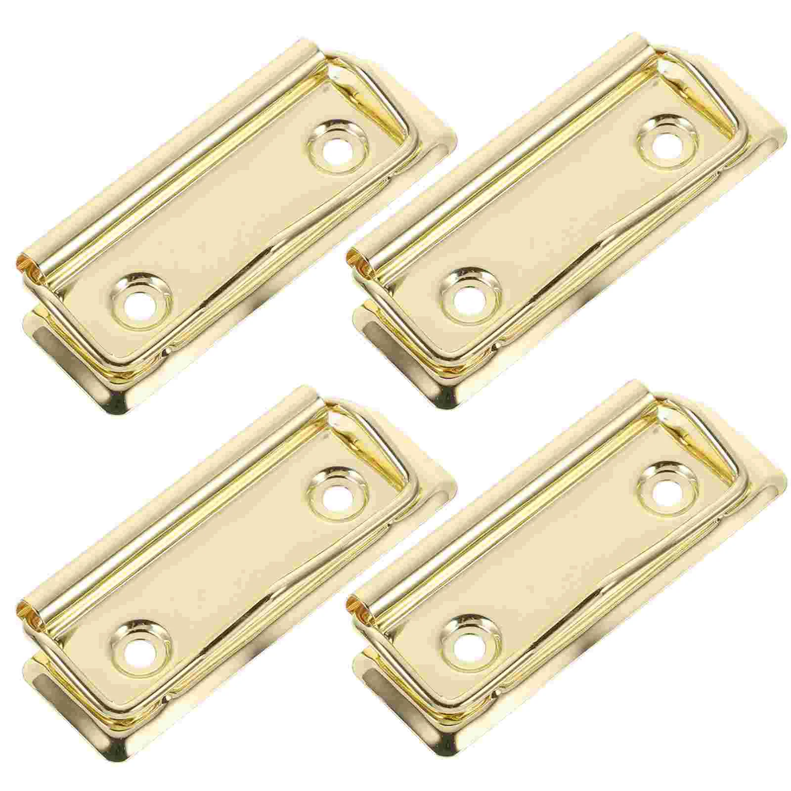 4 Pcs Clip Clips Binder School Supplies Business Clipboard Metal Multifunction for Teacher Office