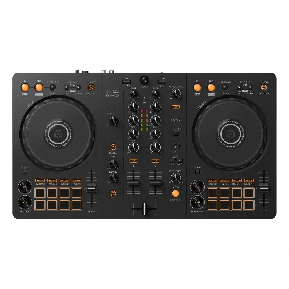 Mixer Audio Profesional DJ DDJ-FLX4 2 Kanal, Kontroler DJ untuk Kontrol DJ, Peralatan Sistem Suara, Speaker & Amplifier