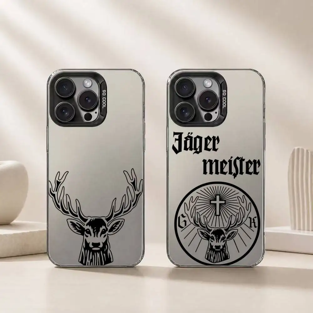 

Jagermeister logo Phone Case For iPhone 17,16,15,14,13,12,11 Plus,Pro Max,XS,Colorful Silver Phone case Funda Cover