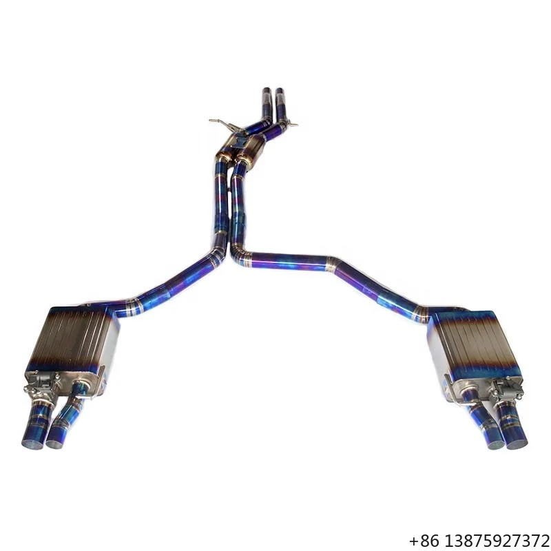 

Высококачественная титановая выхлопная система Valvetronic Catback для A6 A7 C7 3.0t 2013-2017, аксессуары, глушитель