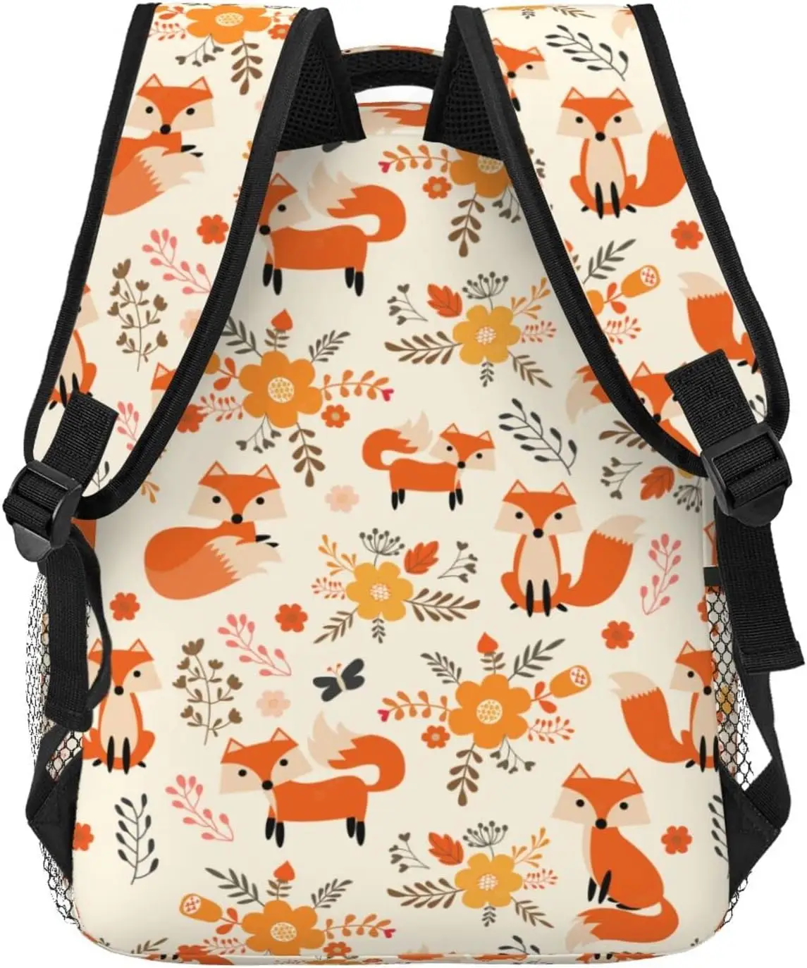 Cute Fox Backpack High Capacity Backpack Lightweight Hiking Daypack for Men Women