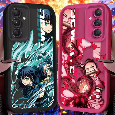 Anime Demon Slayer Phone Case for Samsung Galaxy A55 A35 A25 A15 A05 A05S 5G A24 A13 A23 A12 A22 A32 A52 A52S A71 A72 A51 4G