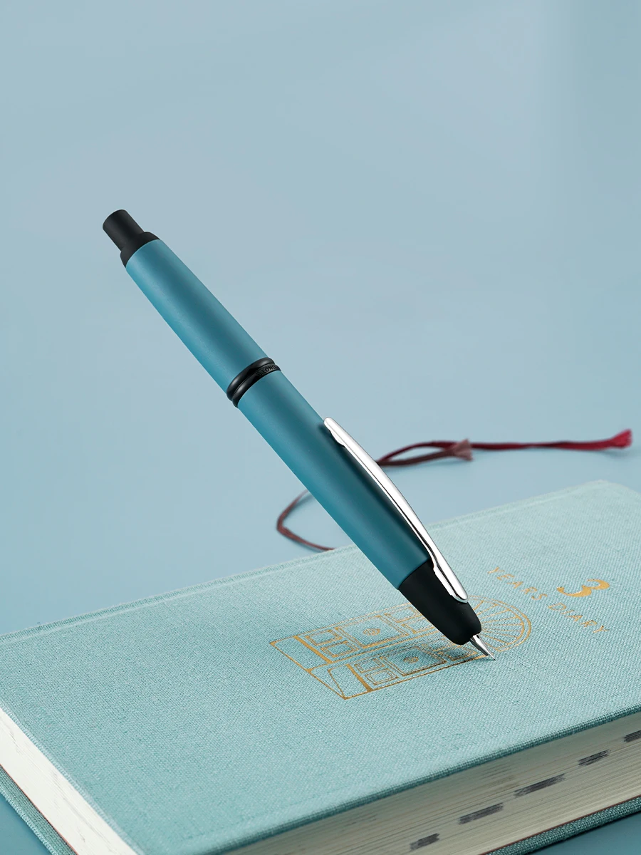 Original Japan Pentonote Blue × Noble Note 18K Gold Nib Capless Fountain Pen Business Writing Pen