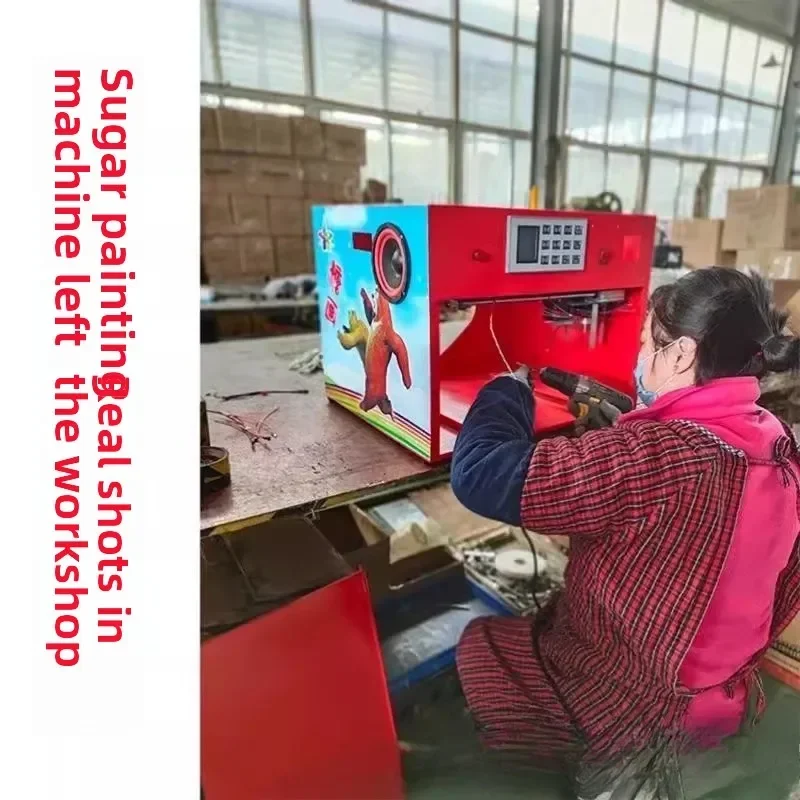 Intelligent Sugar Painting 3D Printing Robot Automatic Commercial Stall Equipment Sugar Man Machine