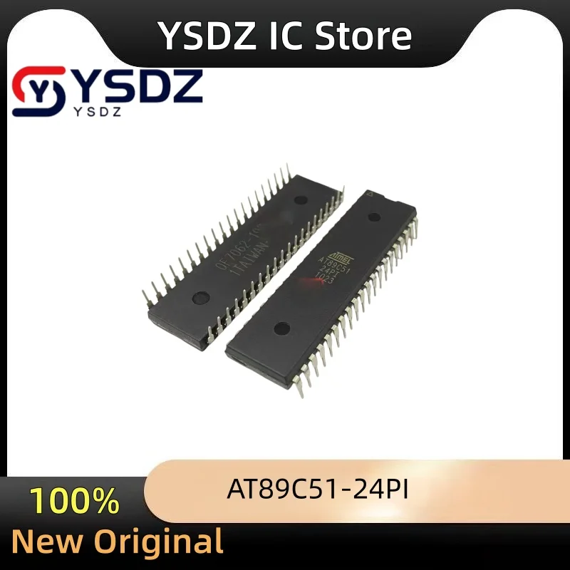 1~10PCS/LOT AT89C51-24PI AT89C51 DIP40 Microcontrolle MCU
