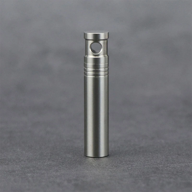 

Mini Waterproof Pure Titanium Metal Medicine Bottle Outdoor Camping Waterproof First Aid Sealed Bottle Pill Box New