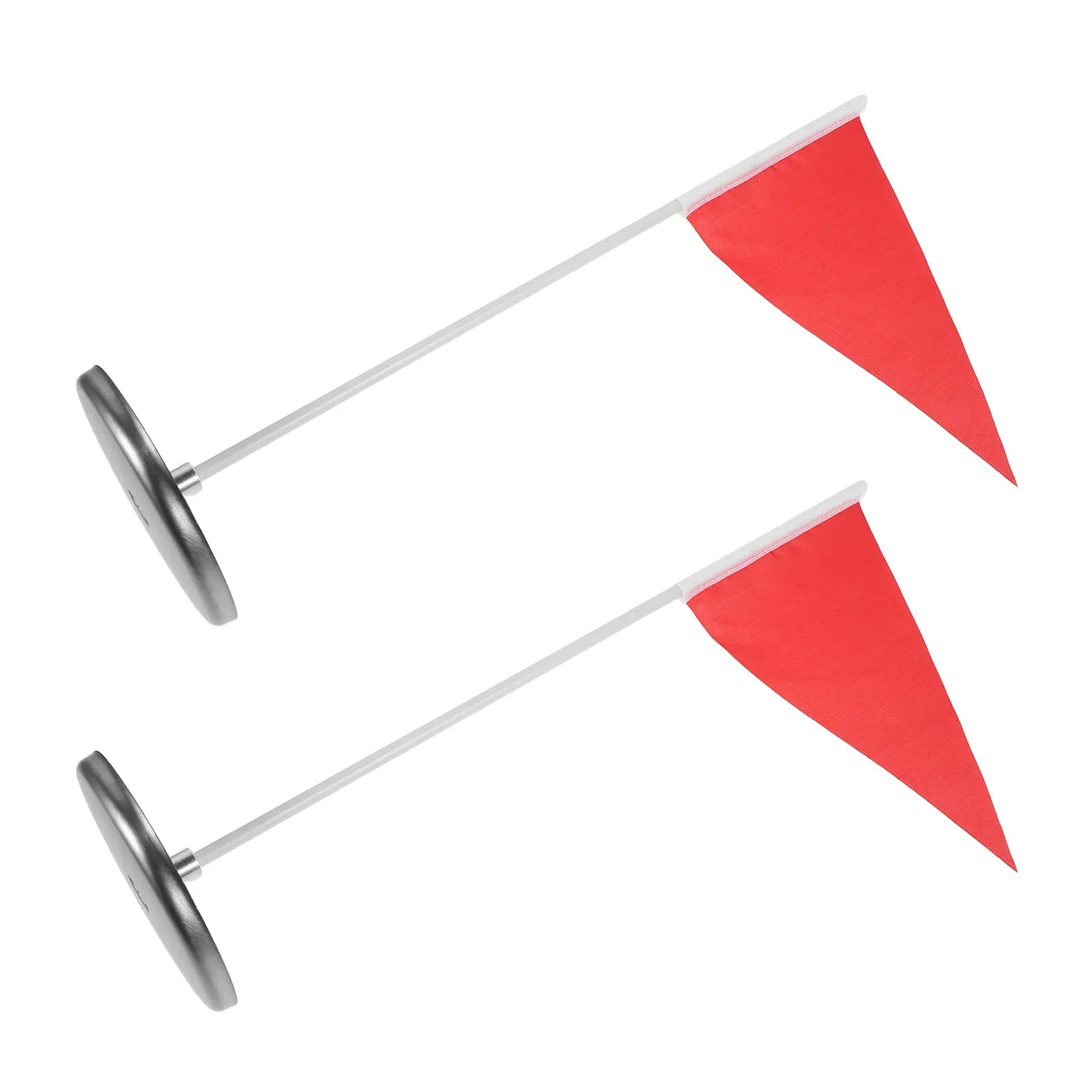 Golf Hole Cup and Flag Set 2 Sets Stainless Steel Portable Putting Green Flagstick Bright Visual Guide