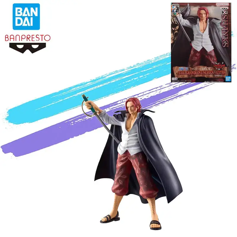 

Original Bandai Banpresto One Piece The Grandline Series Shanks Anime Action Figures Model Birthday Gift Desktop Decoration 17Cm