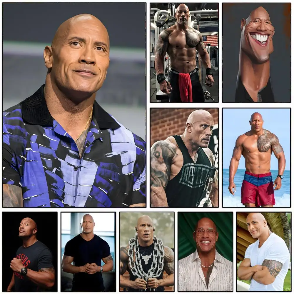 Actor d-dwayne johnson Poster Modern Home Decoration Interior Design & Contemporary Wall Art Collection